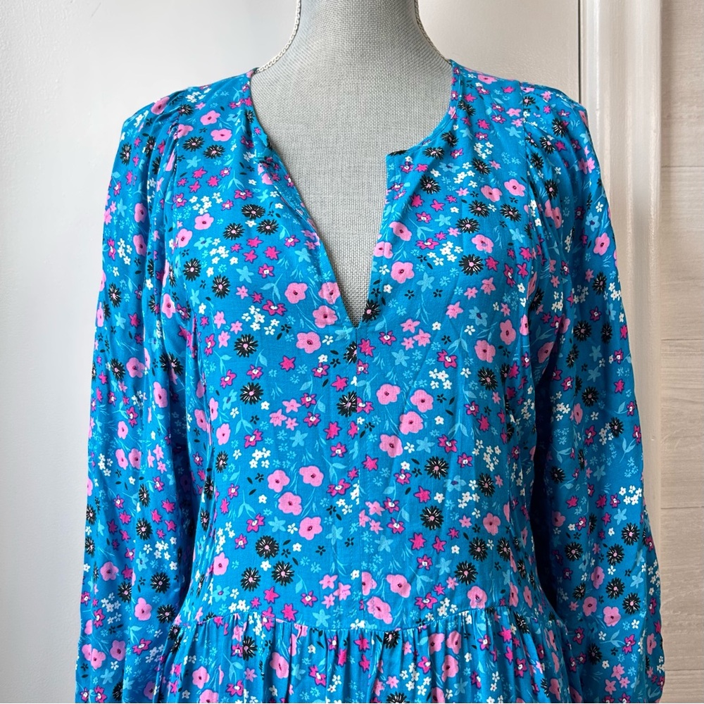Calvin Klein Blue Floral Dress